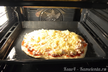 Приготовление рецепта Пицца лентяйка шаг 6