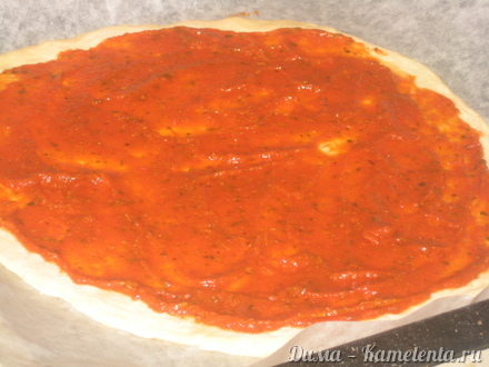 Приготовление рецепта Пицца на бездрожжевом тесте шаг 5