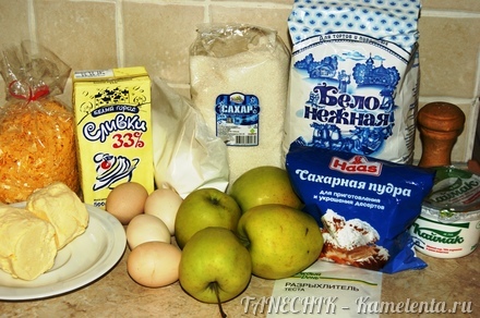 Приготовление рецепта &quot;Апфельмусс - торт&quot; с яблочным кремом шаг 1
