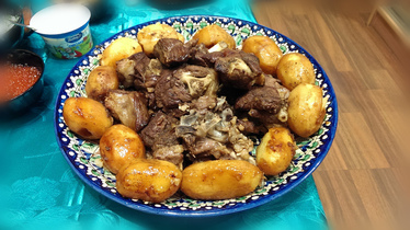 Казан-кебаб с картошкой