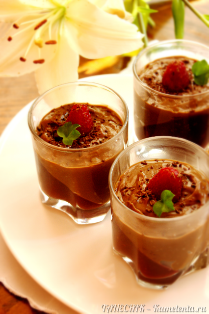 Рецепт шоколадно-малинового десерта
