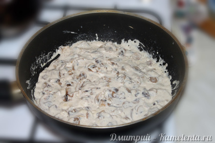 Приготовление рецепта Мафальдини в сливочном соусе с грибами шаг 8