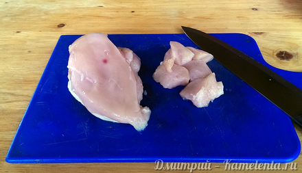 Приготовление рецепта Куриные грудки в соевом соусе с грибами шаг 1