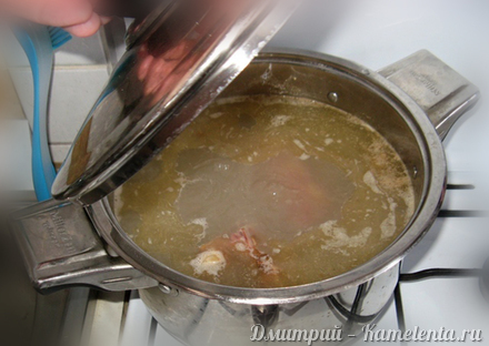 Приготовление рецепта Гороховый суп с копченостями шаг 2