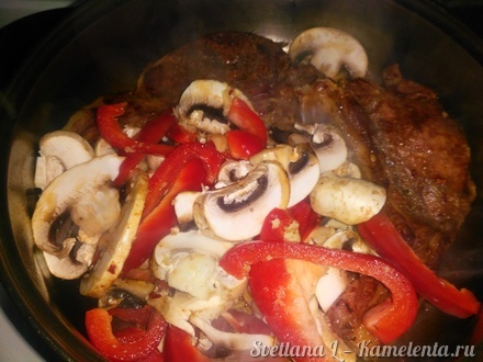 Приготовление рецепта Рисовая лапша с овощами и мясом шаг 6