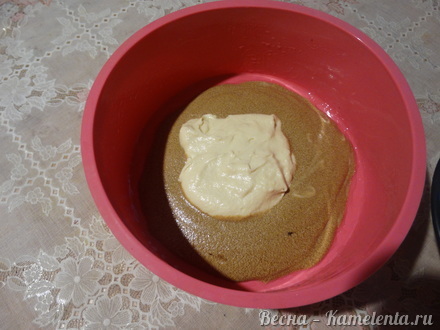 Приготовление рецепта Мраморный кофейный кекс шаг 13