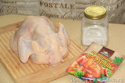 Приготовление рецепта Курица в рукаве за 3 минуты шаг 1