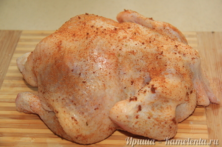Приготовление рецепта Курица в рукаве за 3 минуты шаг 3