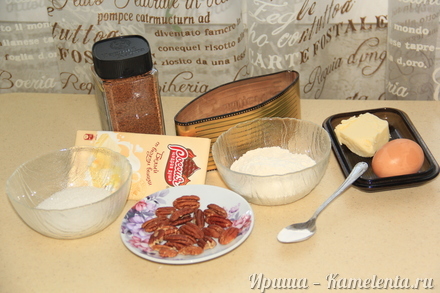 Приготовление рецепта Кофейные мини маффины с орехом пекан и белым шоколадом шаг 1