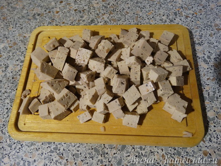 Приготовление рецепта Лапша с сыром тофу шаг 3