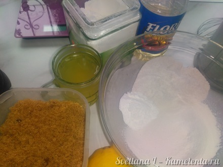 Приготовление рецепта Рисовый кекс с лимонной начинкой шаг 1