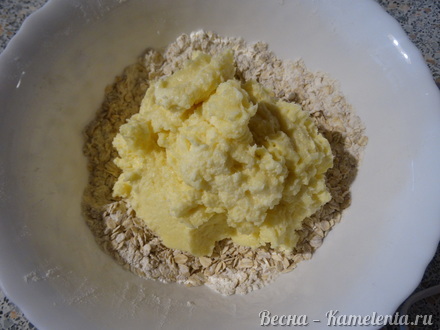 Приготовление рецепта Медовое овсяное печенье шаг 8