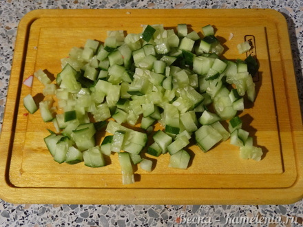 Приготовление рецепта Салат с крабовыми палочками шаг 3